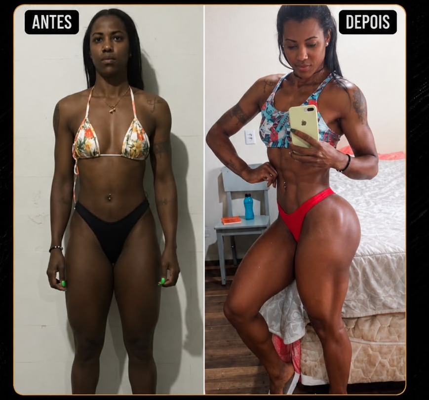 Antes e depois - aluna Team Carneiro