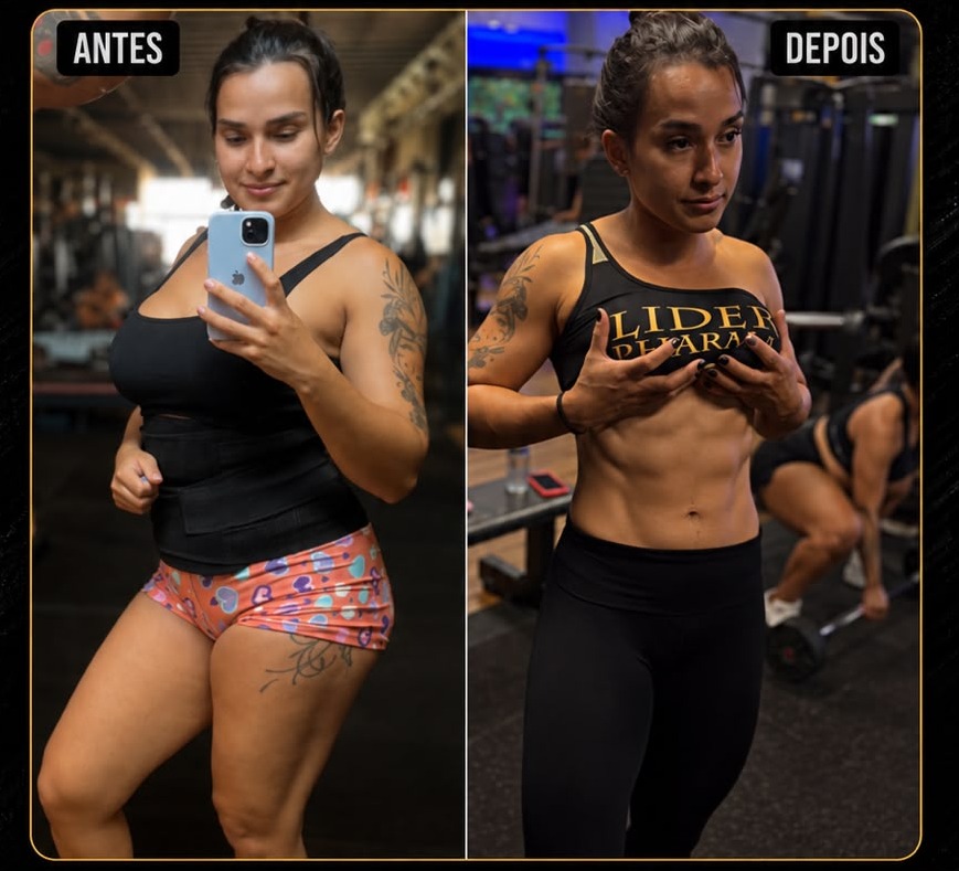 Antes e depois - aluna Team Carneiro