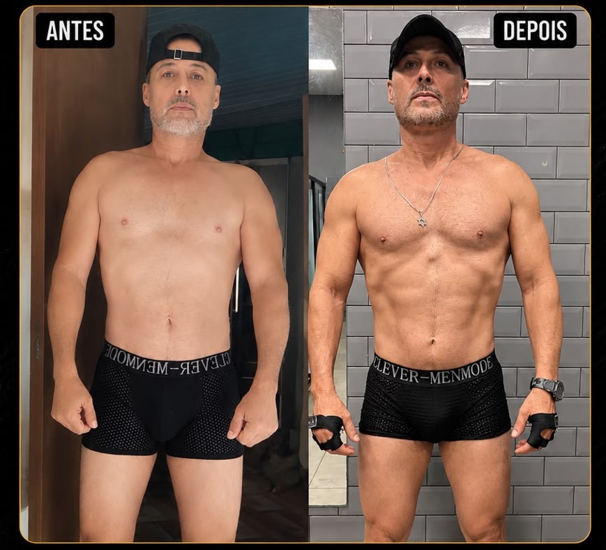 Antes e depois - aluno Team Carneiro