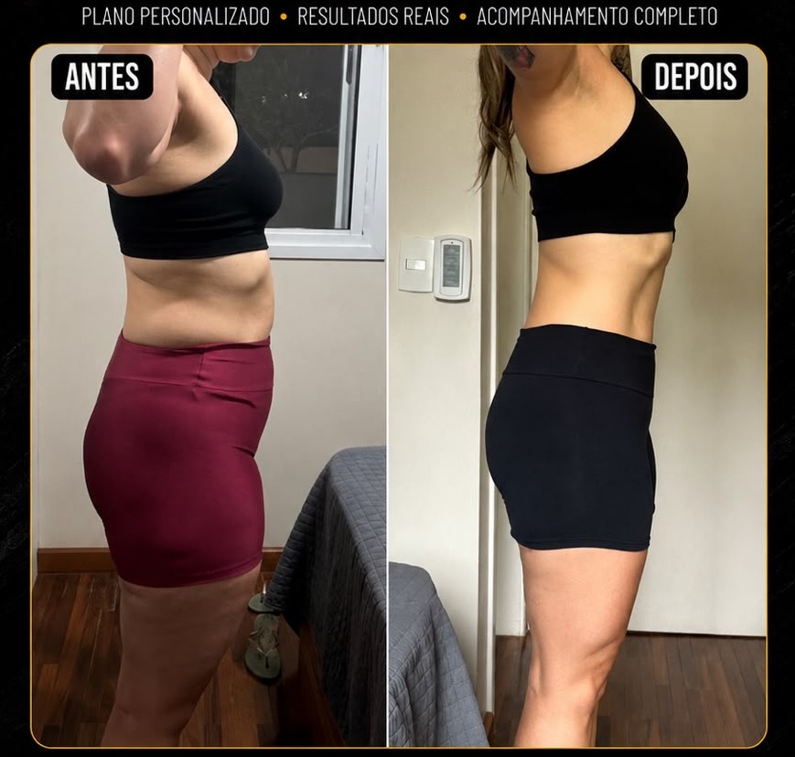 Antes e depois - aluna Team Carneiro