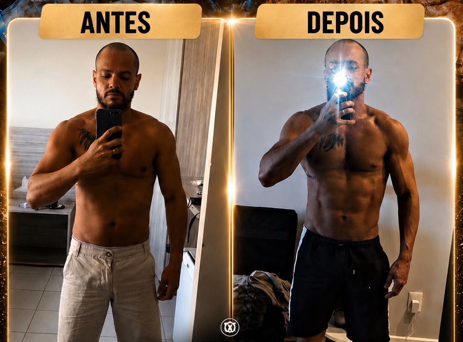 Antes e depois - aluno Team Carneiro