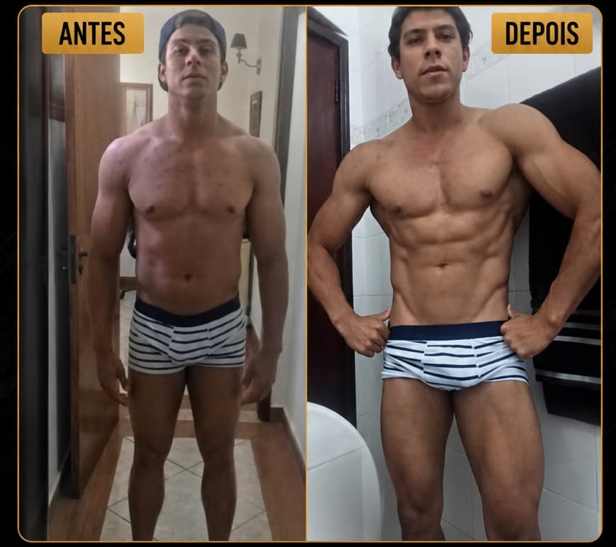 Antes e depois - aluno Team Carneiro