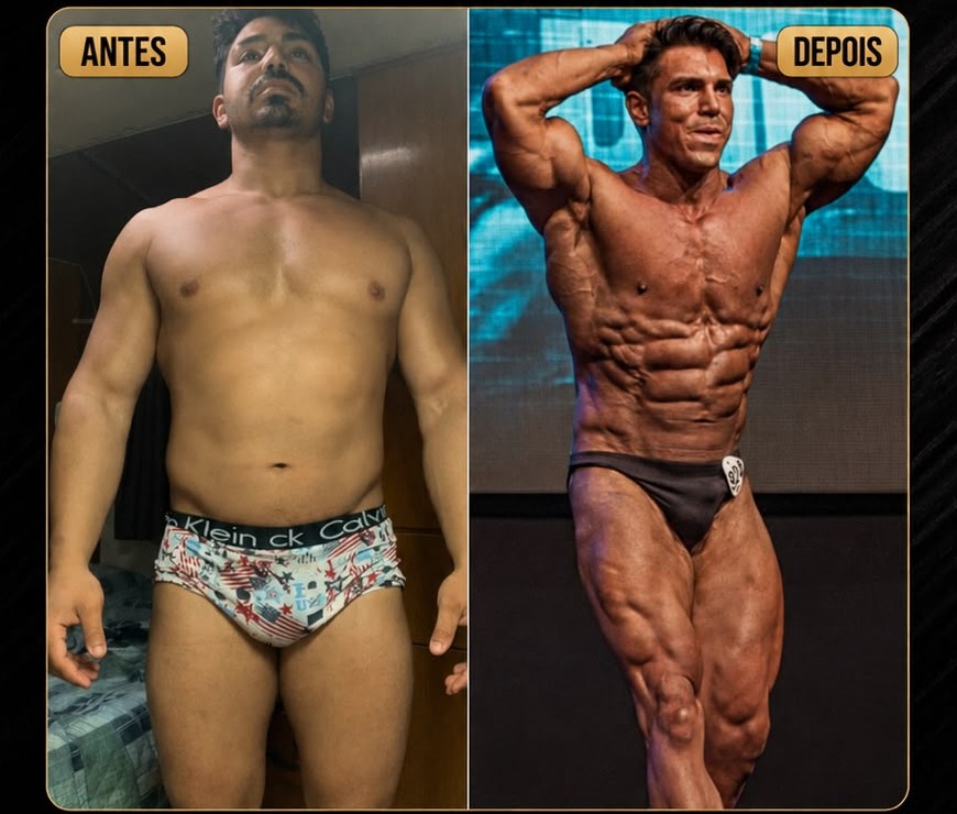 Antes e depois - aluno Team Carneiro