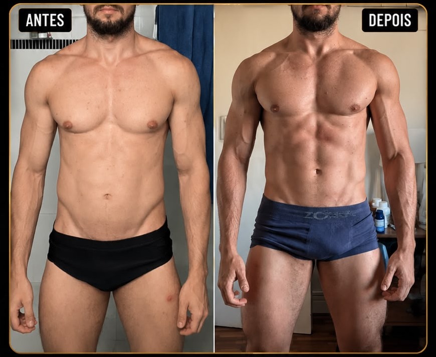 Antes e depois - aluno Team Carneiro