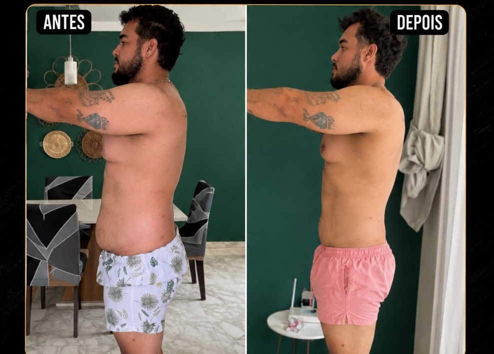 Antes e depois - aluno Team Carneiro